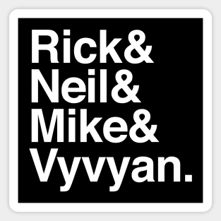 The Young Ones Names List Fanart Design Magnet